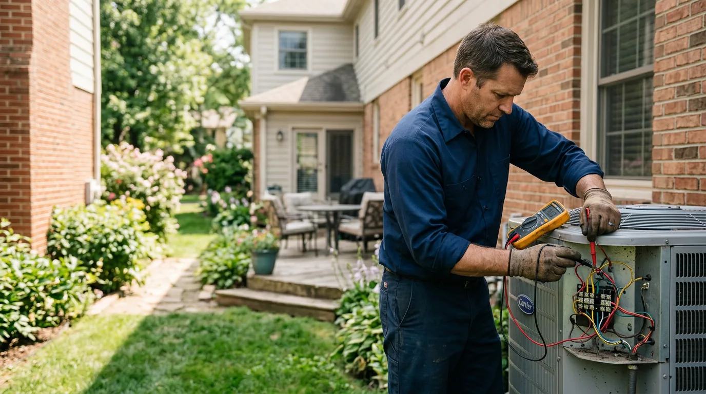 HVAC technician working near Barneveld, NY